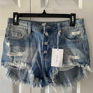 Brand New with Tags Cello Brand Distressed Shorts. Women’s Size S. 30”W